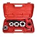 New Ratchet Pipe Threader Kit Set Handle Plumbing Case Ratcheting w/5 Stock Dies Handle Plumbing Case