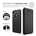 elago iPhone 7 Case [Glide][Jet Black/Jet Black] - [Multi-Option Case][Military Drop Test Certified][Sophisticated Shock Absorption] - for iPhone 7