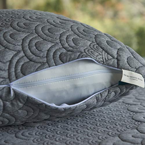 Brentwood Home Crystal Cove Cooling Activated Charcoal Memory Foam