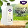 Duru Cologne Lemon Turkish Scented Mini Water Canister, 1 Litre, Transparent, Transparent, 1 Litre