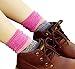 Women's Lady's 4 Pack Multi Color Cotton Crew Socks Multi Color2 One Size