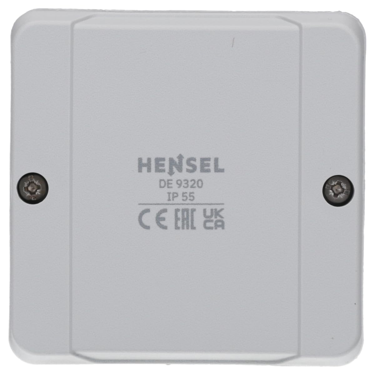 Hensel Cable Junction Box DE 9320 Empty Box, housing for mounting on The Wall/Ceiling, 4012591600435, White
