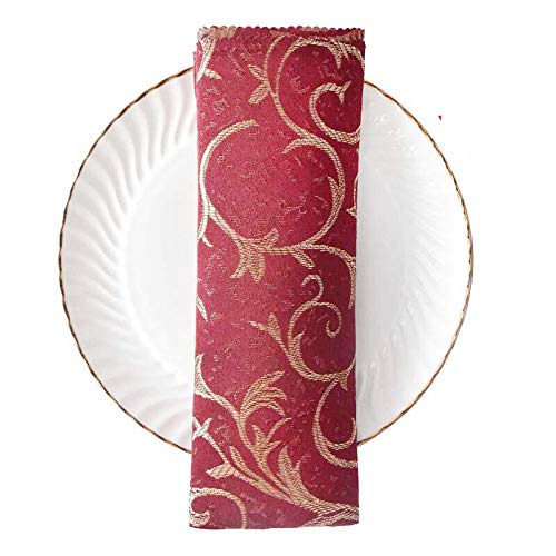 Elehere Cloth Dinner Table Napkins 17 x 17 Inch 1 Dozen, Polyester Set of 12 Machine Washable Restaurant/Wedding/Hotel/Daily Tabletop Accessories (Napkin 17\