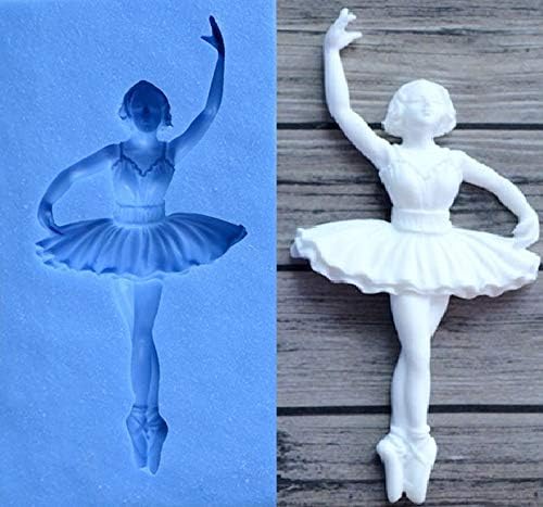 Ballerina Party Silicone Mould Fondant Cake Decorating Topper