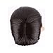 Heat Resistant Synthetic Wig with Bang Brown Japanese Kanekalon Fiber 12 Styles Long Hair Full Head 13.5'' / 13.5 inch+Stretchable Elastic Wig Net for Women Girls Lady,#2 Dark brown