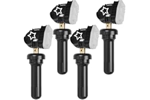 JSUENG TPMS Sensor GM, Tire Pressure Monitoring System Sensor TPMS for Buick Chevy Silverado Cadillac GMC Hummer Saab Saturn, 315mhz Tire Sensor Replaces 13598771 13598772 13586335 13581558 4-Pack