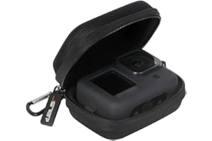 JSVER Case For GoPro Carrying Case for GoPro Hero 12, Hard Shell Travel Storage Case for Hero 12/11/10/9/8/7/6/5/4/3, Osmo Action 3, AKASO EK7000, Campark ACT74, YI Action Camera (Black)