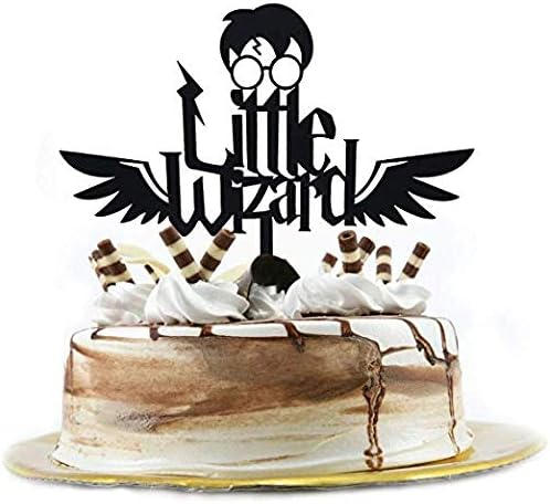 Cake Topper, Seagold Harry Potter Cake Toppers Little wizard Cake Decoration Birthday Theme Party Cupcake Decorating Supplies