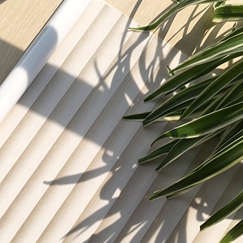 Bloss Frosted Stripes Window Film Temporary Privacy Window Cling Glass Window Films for Home Bathroom Kitchen Living ROM 17.7 Inch by 78.7 Inch