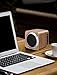 Bluetooth Speakers Wooden, ZENBRE F3 6W Portable Bluetooth 4.1 Speakers with 70mm Big-Driver, Wireless Computer Speaker with Enhanced Bass Resonator (White Oak)