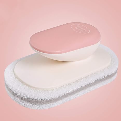 Amazon Tiwayer スポンジブラシ ハンドル付き 多機能 クリーニングツール キッチンブラシ 汚れ 焦げ 錆取 食器洗い 皿洗い 繰り返し使用可能 バスタブ シンクブラシ 清掃用品 ピンク キッチンブラシ オンライン通販