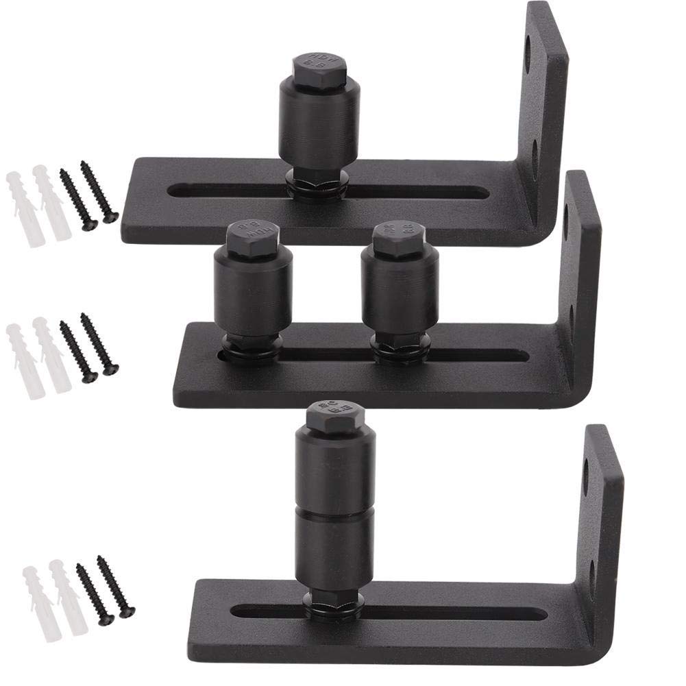 Adjustable Sliding Barn Door Floor Guide Carbon Steel Door Roller Channel Guides Barn Door Hardware Accessory(2#)