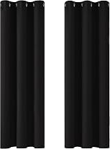 Deconovo Blackout Eyelet Curtains 42 x 72 Inch 2 Panels Thermal Insulated