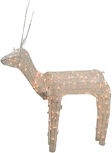 Amazon.com: 48" 3-D Glitter Animated Standing Buck ...