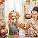 Halloween Decorations 202PCS Halloween Pumpkin Foam Craft Kits with 20 Sets DIY Self-Adhesive Halloween Expressions Stickers for Kids Halloween Party Favors