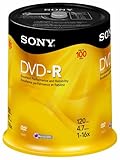 Sony Inkjet Printable Blank DVD-R 100-Pack Spindle