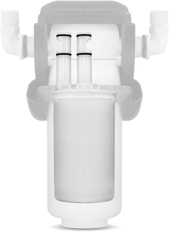 EcoPure EPWHE No Mess Whole Home Water Filtration System-Automatic Bypass-Made in USA-Encapsulated Make Filter Change a Snap - - 