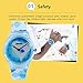 ZEIGER New Fashion Children Kids Teen Girls Watches Age 7-15 Time Teacher, Cartoon Character Heart Shape Band (Blue)