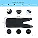 Runflory Thigh Support Brace, Adjustable Thigh Slimmer Trimmer Compression Thigh Sleeve Wrap Brace for Sore Hamstring, Quad Support or Injury Recovery, Running & Sports - One Size, Black