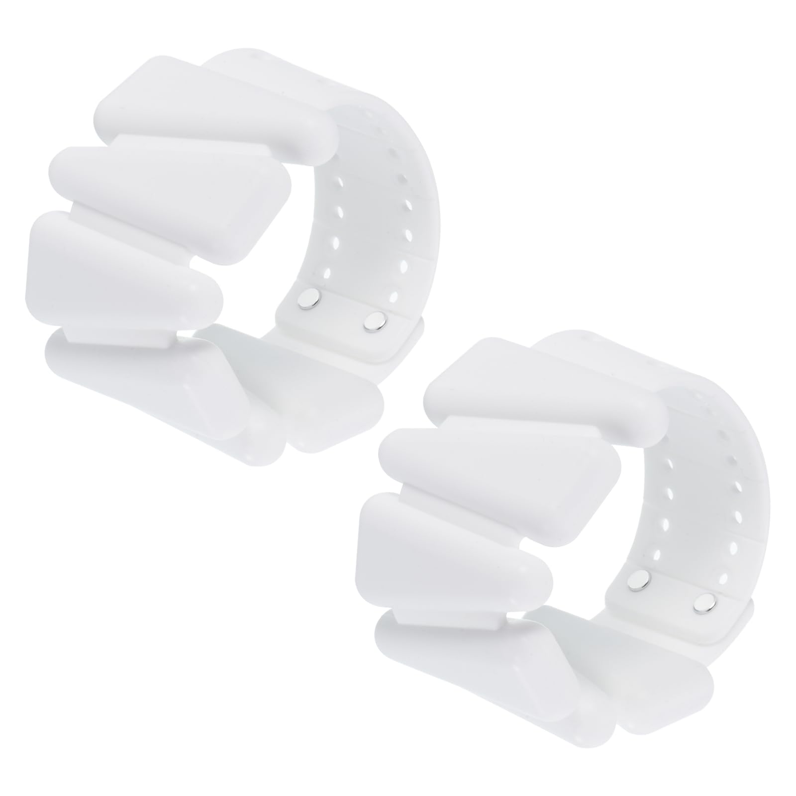 PATIKIL Adjustable Wrist Weights Set of 2, 2Lbs Total (1lb Each) Silicone Ankle Walking Weights for Women Men Bracelets for Training Yoga Jogging Aerobics, White