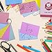 Gamenote Blank Flash Cards with Rings 3 x 5 Inch in Assorted Colors - 500 Index Card Hole Punch for Note Memory Office School Classroom Supplies