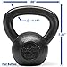 Yes4All Solid Cast Iron Kettlebells – Weight Available: 5, 10, 15, 20, 25 to 80 lbs