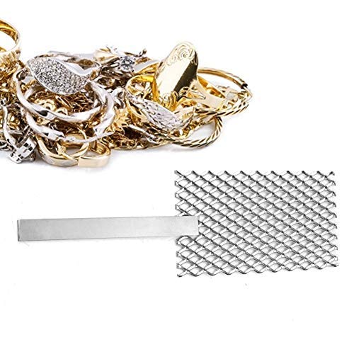 Platinized Titanium Mesh Jewelry Making Plating Tool with Handle, Titanium Mesh Platinized Anode Rhodium Palladium Jewelry Plating Plater Jeweler Tool Parts