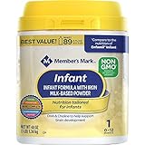 Member's Mark Non-GMO Infant Formula with iron milk-based powder (48 oz)