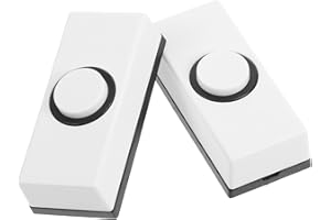 OSALADI Vintage Doorbell Switch Wall Mounted Push Button Replacement for Wired Door Chime Home Garage Warehouse 2 Pack