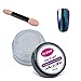 CLAVUZ 2g Chrome Powder Holo Effect Chameleon Color Changing Glitter Nail Powder Manicure Pigments with Sponge Stick Nail Art Tools Kit