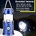 ZLXING Solar Lantern Portable Collapsible Rechargeable for Outdoor Camping Hiking Emergency,3 Colors (Blue)