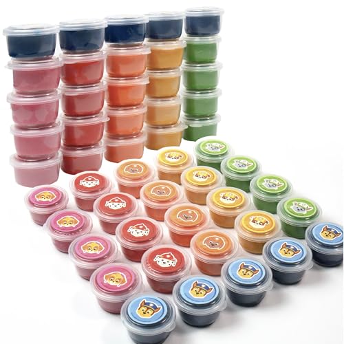 Paw Patrol Dough Party Pack, 25-Pack, Includes Colorful Sensory Doughs, 6 Color…