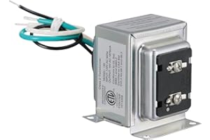 16VAC/30VA Lock Nut Wired Transformer Compatible with Most Smart Video Doorbells and Any Wired Chimes and Buttons