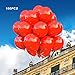 (100 Pack)12 Inch Thicken Round Latex Balloons -red Balloons, Creative Balloons for Party Supplies and Decorations, Birthday Balloon Arch Supplies Events Christmas Party. Loritada