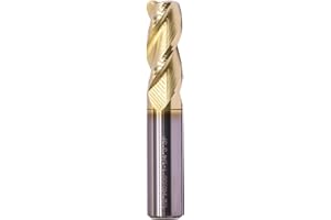 Solid Carbide Corner Radius for Aluminum End Mill - ZRN Coated, 37 Degree Helix- .060" Corner Radius, 3 Flute, 1/2" Cutting D