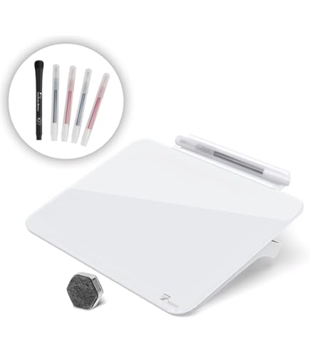 Deskboard Buddy Small Desk Whiteboard Glass Dry Erase White Board