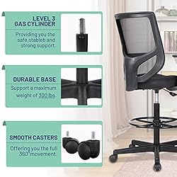 Drafting Chair, Tall Office Chair, High Adjustable
