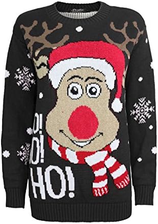 CHILDRENS KIDS BOYS GIRLS KNITTED RETRO NOVELTY CHRISTMAS XMAS JUMPER 3-12 YEARS