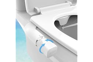 Bidet Attachment for Toilet Ultra-Slim Self Cleaning Bidet Attachment Dual Nozzle (Frontal Rear/Feminine Wash) Fresh Water Bi