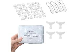 MAKANU Drum Gel, 36 pcs Round and 4 pcs Triangle and 4 pcs long Clear Drum Dampeners for Snare Drum, Silicone Silencers, Mute, Muffler Dampening Gel Pads, Drum Damper for Snare, Tom Drum Cymbals