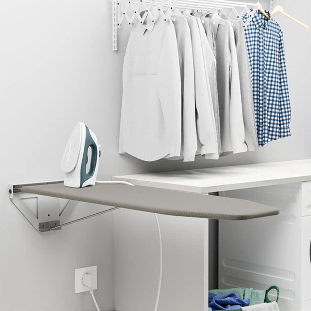 Wall-Mounted Ironing Boards 160° Swivel Space Saving Laundry Ironing Board 39.3