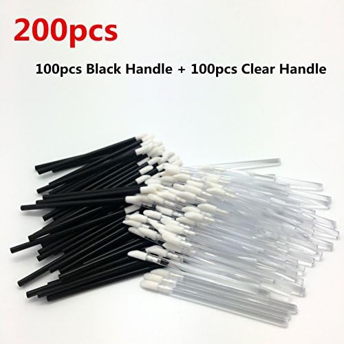 200PCS Disposable Lip Brushes Lipstick Gloss Wands Applicator Perfect Makeup Tool