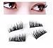 mright False Magnetic Eyelashes 3D Reusable Fake Eyelashes ,Best Fake eye Lashes Extensions No false eyelashes glue 0.2mm Ultra-thin 3D Fiber for Natural Look 2 Pairs 4 Pieces (4pcs)