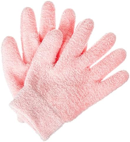 Deseau Moisturizing Gloves - Luxurious Soft Cotton with Thermoplastic Gel Lining Infused with Botanical Oils - One Pair by Deseau