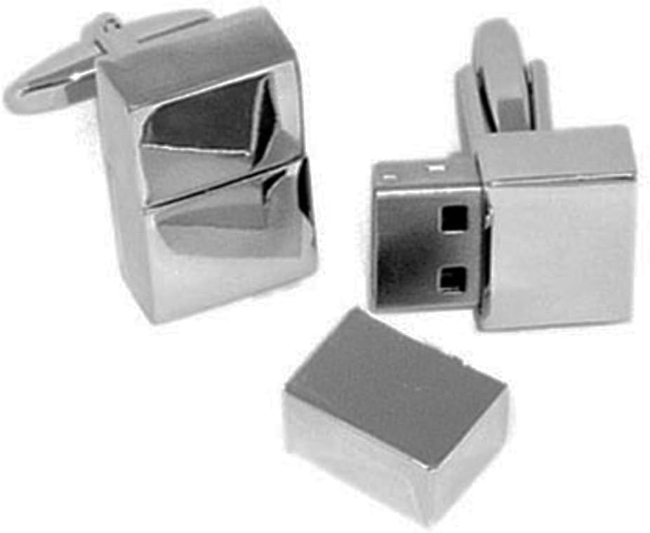 Set of Two 1GB USB Memory Thumb Drive Cufflinks