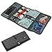 Cable Organizer, Travel Organizer, Valkit Best Electronics Accessories Wire Cord Cables Tires Wrap Case Cover Bags Rolling Organizer Fit Cosmetic for Weekender Travel Management, Small Size-Dark Grey