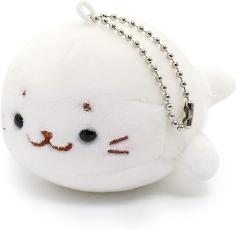 Amazon しろたん ふわもち ぬいぐるみ キーホルダー 10cm ピーピーキーホルダー マスコット ぬいぐるみ おもちゃ