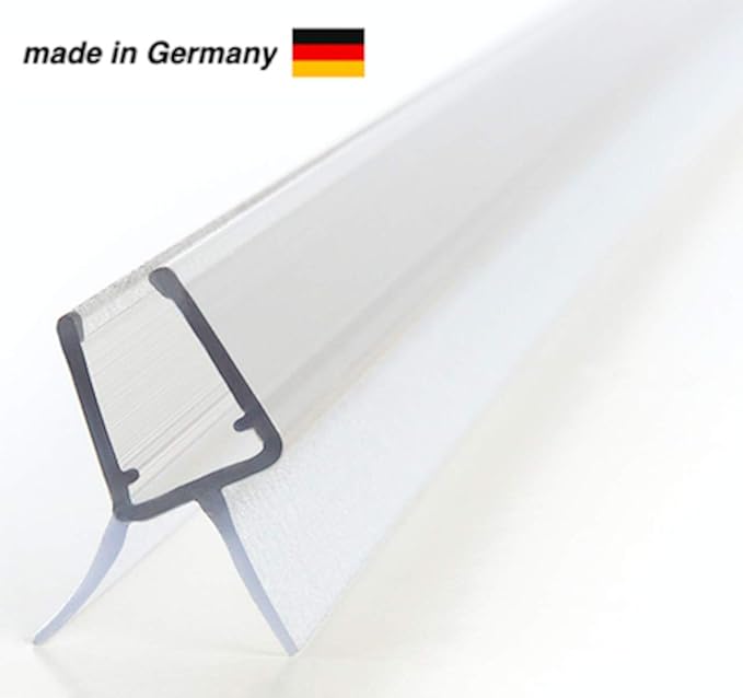 100cm Duschdichtung für 6mm, 7mm und 8mm Glasdicke - Ersatzdichtung für Duschtüren - Dichtlippe Glasdusche Glastür