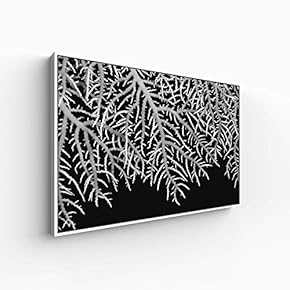 Canvas Wall Art for Living Room, Bedroom Monochrome Plants Framed Canvas Prints for Home Decoration Ready to Hang - 16x24 inches