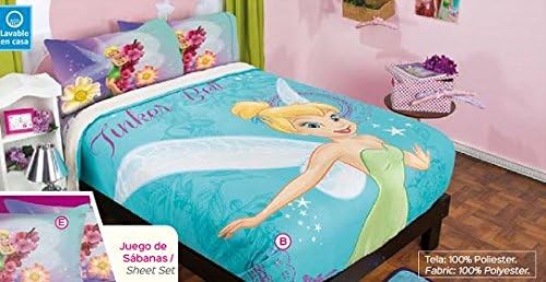 Disney Tinker Bell Fuzzy Fleece Blanket Twin/Full/Queen Size